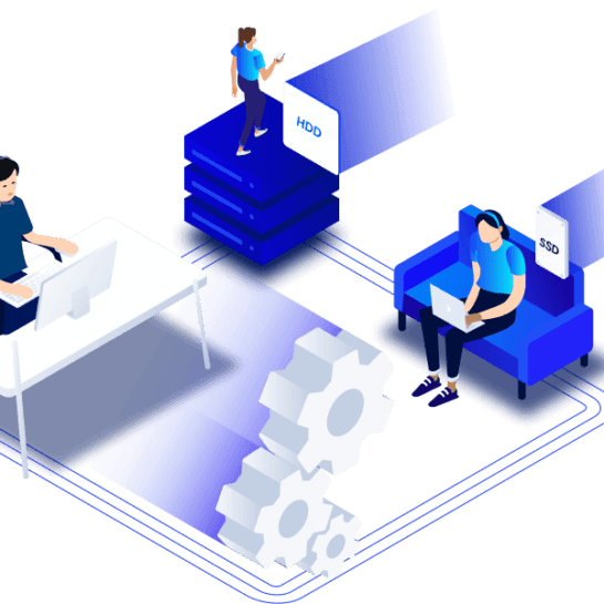 Scalable VPS hosting with NVMe SSD storage